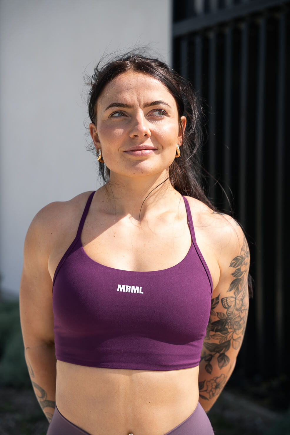 Brassière Dark Iris Legging Cross Plum-12