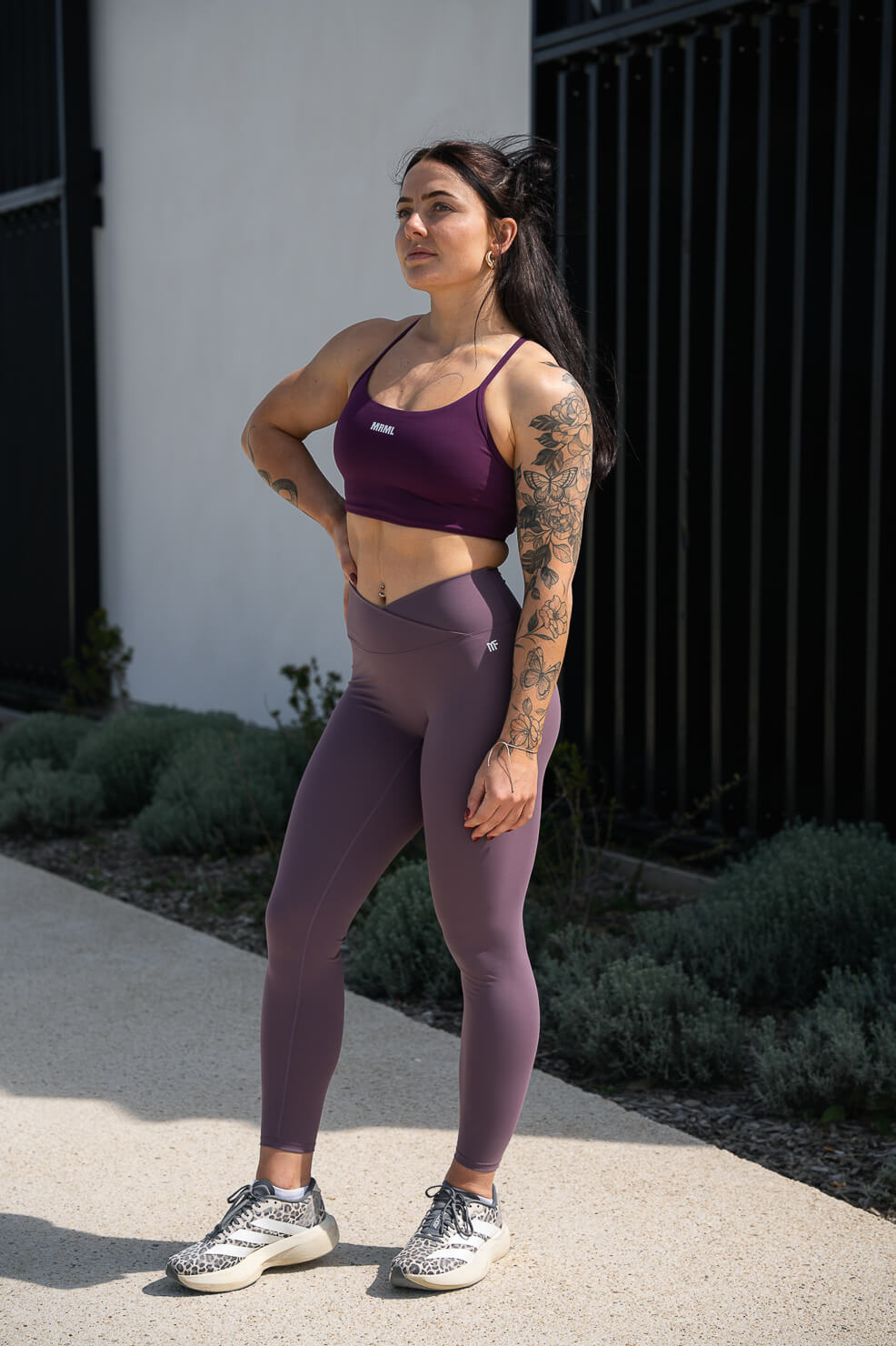Brassière Dark Iris Legging Cross Plum-18