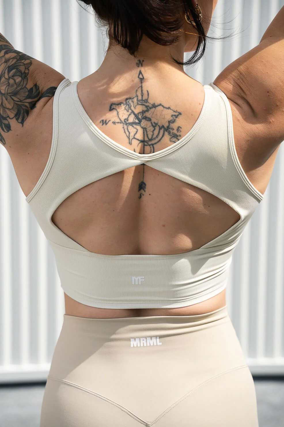 Legging cross beige _ Top Brassière beige-03