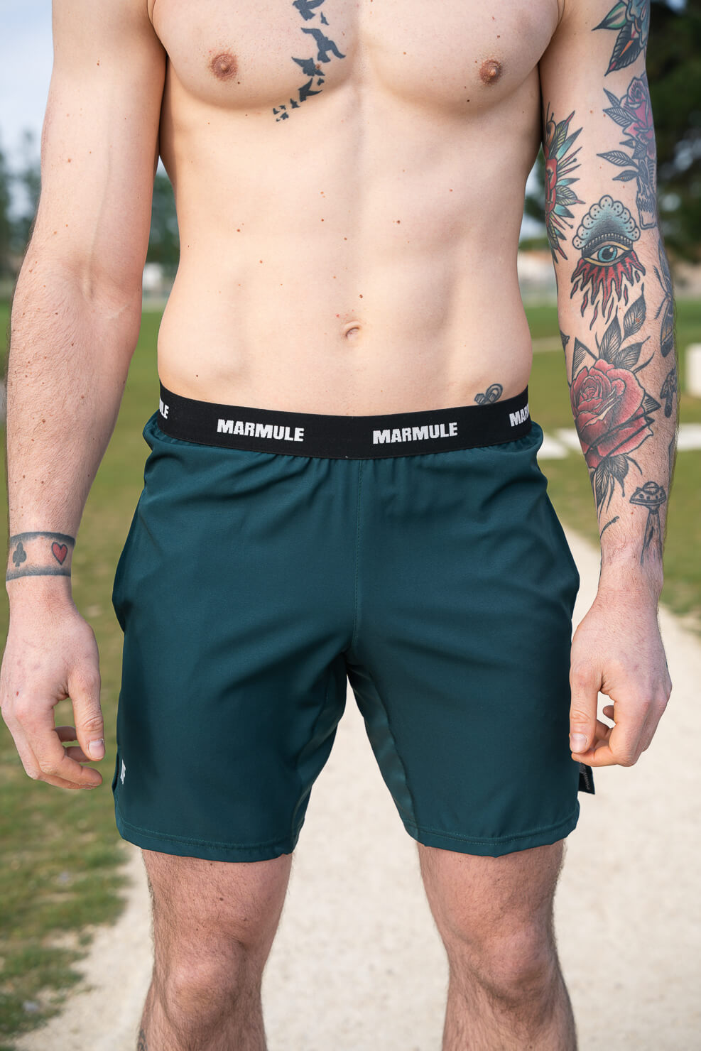 Short homme hybrid Dark Jade-8