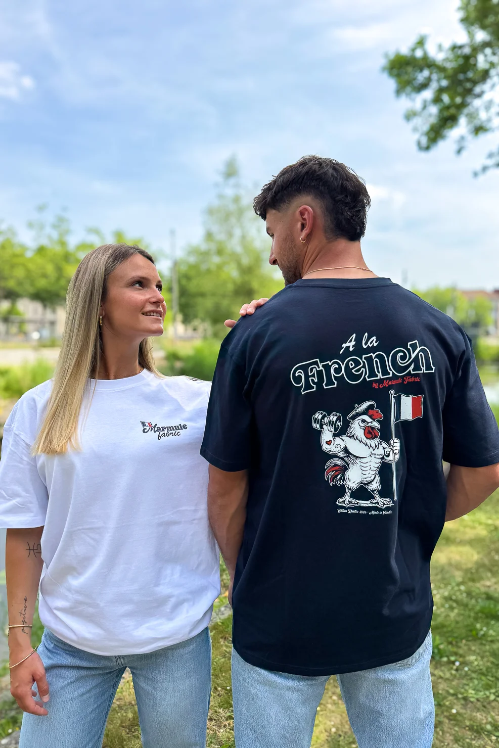 T-shirt oversize A la French-54