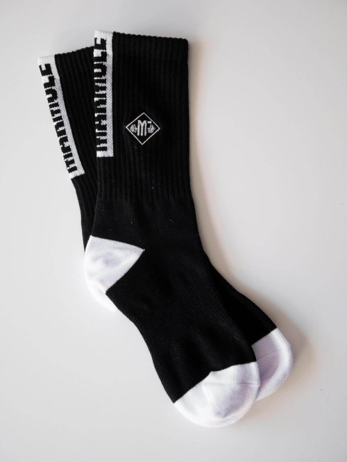 Chaussettes tennis noires-10