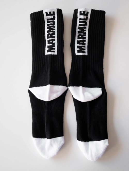 Chaussettes tennis noires-6
